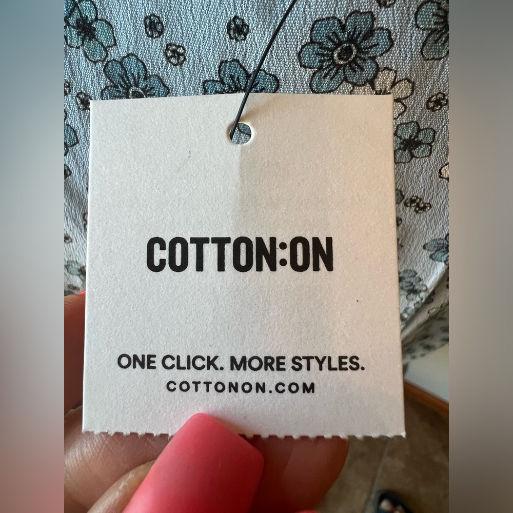 NWT Cotton on essential tie back mini tea dress - Picture 8 of 11